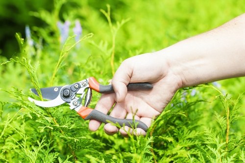 Reusable garden materials prepared for charitable donation